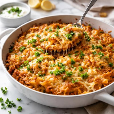Image of Cheesy Garlic Hash Browns Homemade