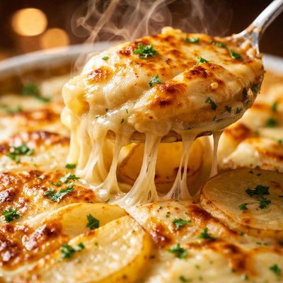 Image of Cheesy Garlic Scalloped Potatoes