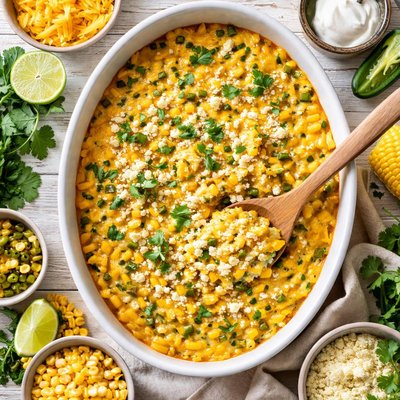 Image of Cheesy Green Chile Corn