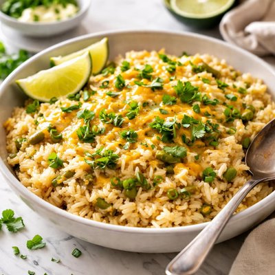 Image of Cheesy Green Chili Rice