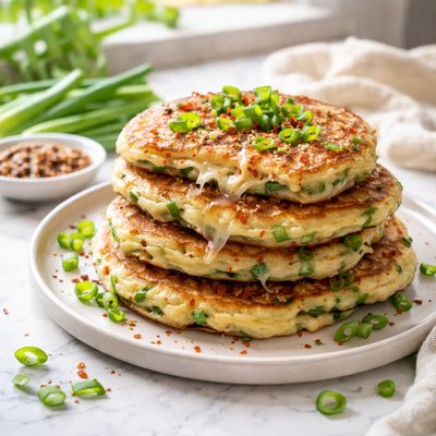 Image of Cheesy Green Onion Pancakes