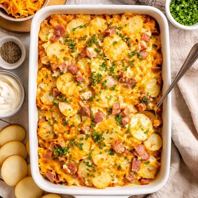 Image of Cheesy Ham and Potatoes Oamc