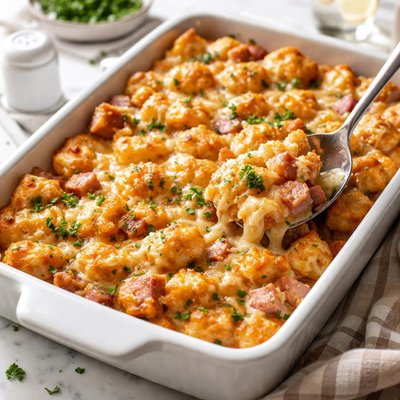 Image of Cheesy Ham and Tater Bake