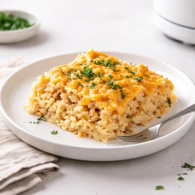 Image of Cheesy Hash Browns Casserole in the Crock Pot