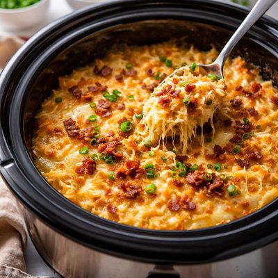 Image of Cheesy Hash Browns Potatoes Crock Pot