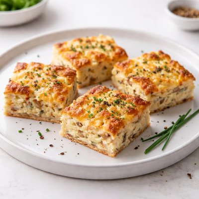 Image of Cheesy Hot Quiche Squares