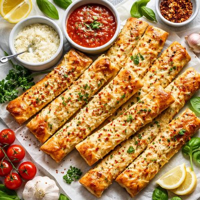 Image of Cheesy Italian Batter Breadsticks