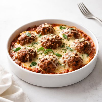 Image of Cheesy Italian Meatball Casserole