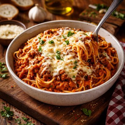 Image of Cheesy Italian Spaghetti