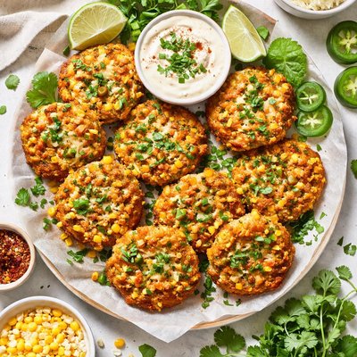 Image of Cheesy Jalapeno Corn Patties