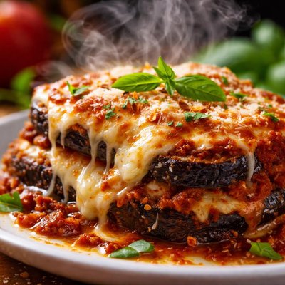Image of Cheesy Low Carb Eggplant Parmesan