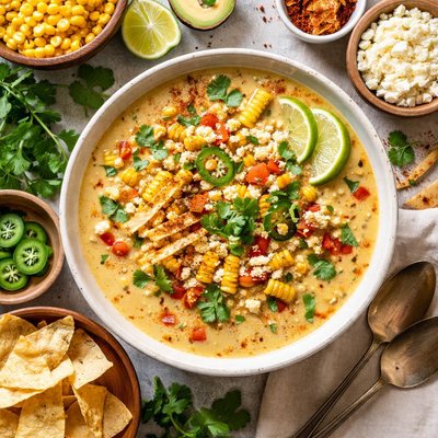 Image of Cheesy Mayan Maize Soup