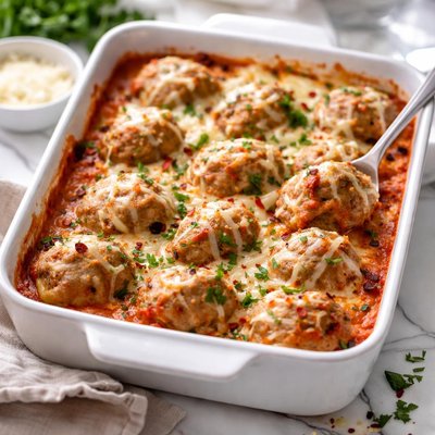 Image of Cheesy Meatball Casserole