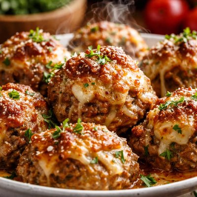 Image of Whole30 Cheesy Meatballs