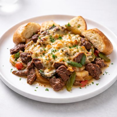 Image of Cheesy Minute Sandwich Steak Casserole