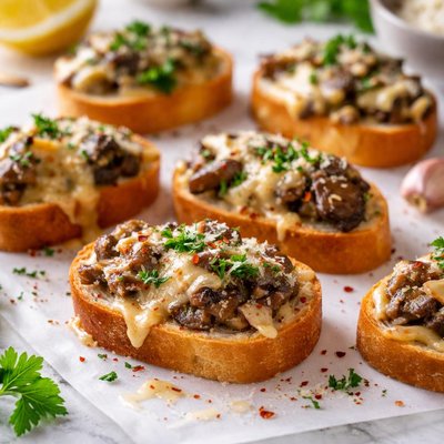 Image of Cheesy Mushroom Appetizers