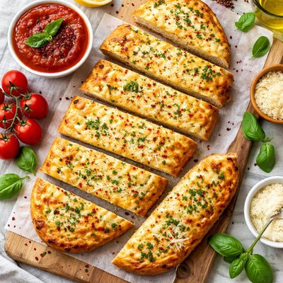 Image of Cheesy No Garlic Bread