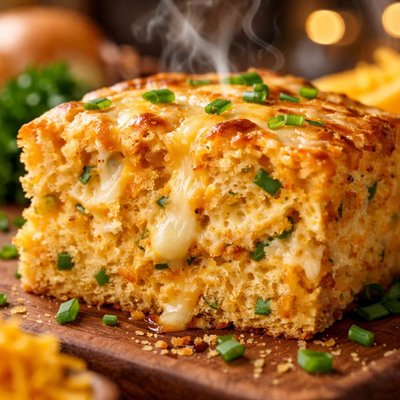 Image of Cheesy Onion Cornbread
