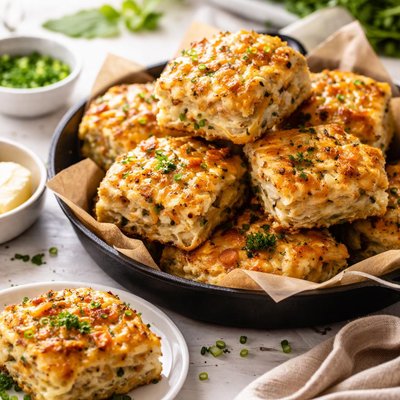 Image of Cheesy Onion Pan Biscuits