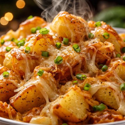 Image of Cheesy Onion Potatoes
