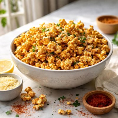 Image of Cheesy Paprika Popcorn