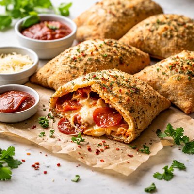 Image of Cheesy Pepperoni Pizza Pockets