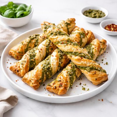Image of Cheesy Pesto Twists