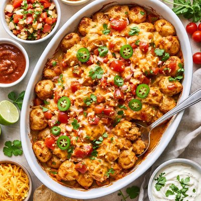 Image of Cheesy Picante Potatoes