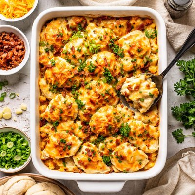 Image of Cheesy Pierogie Casserole