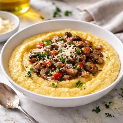 Image of Vegan Cheesy Polenta