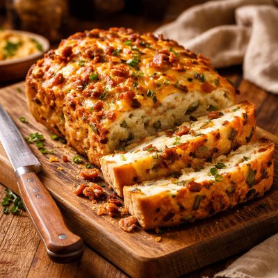 Image of Cheesy Potato Casserole Bread