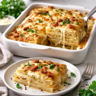 Image of Cheesy Potato Lasagna