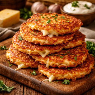 Image of Cheesy Potato Pancakes