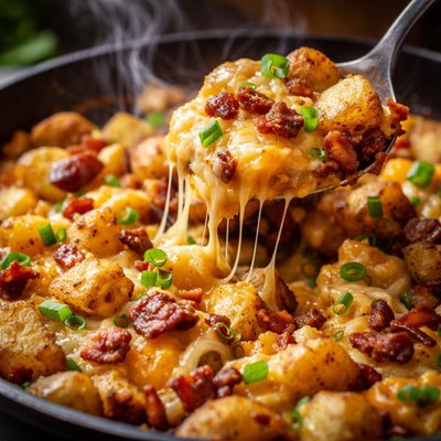 Image of Cheesy Potato Skillet Stuff