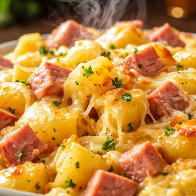 Image of Cheesy Potatoes and Ham