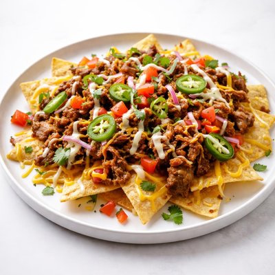 Image of Cheesy Pulled Pork Nachos