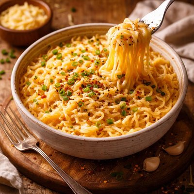 Image of Cheesy Ramen Noodles