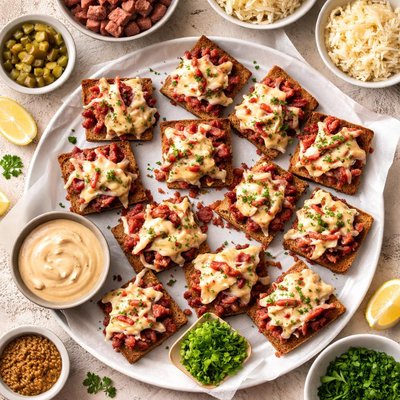 Image of Cheesy Reuben Appetizer Betty Crocker