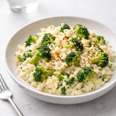 Image of Cheesy Rice and Broccoli