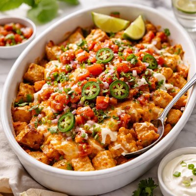 Image of Cheesy Salsa Potatoes