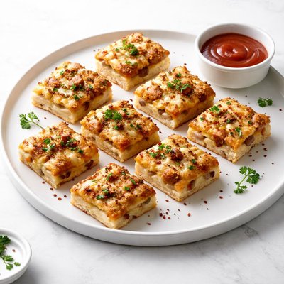 Image of Cheesy Sausage Cocktail Squares