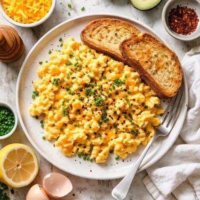Image of Cheesy Scrambled Eggs
