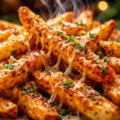 Image of Cheesy Seasoned Oven Fries