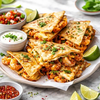 Image of Cheesy Shrimp Quesadillas