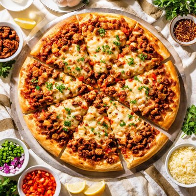 Image of Cheesy Sloppy Joe Pizza