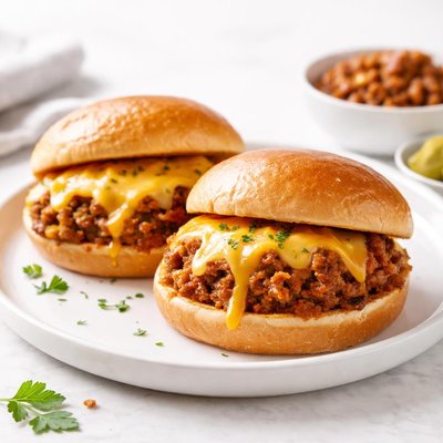 Image of Cheesy Sloppy Joe Sandwiches