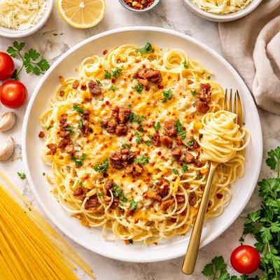 Image of Cheesy Spaghetti