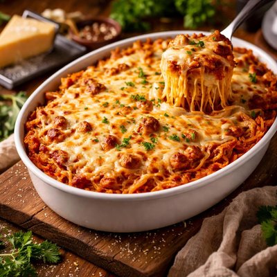 Image of Cheesy Spaghetti Bake