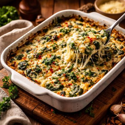 Image of Cheesy Spinach Bake