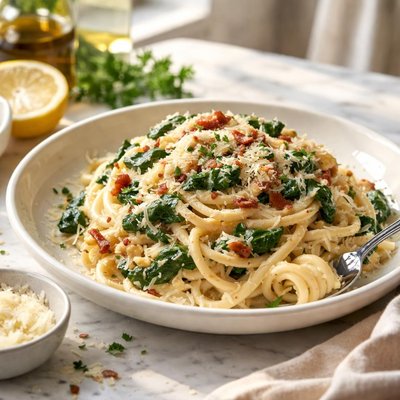Image of Cheesy Spinach Carbonera